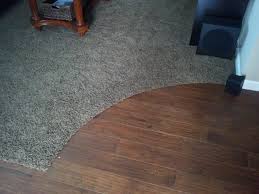 carpet transition to curved wood