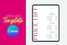 list template canva graphic by