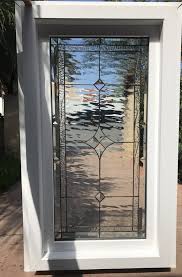 Clear Stained Glass Beveled Window