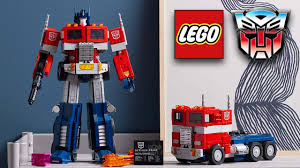 off the lego icons transformers optimus