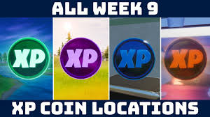 All fortnite season 3 gold xp coin locations. Fortnite Week 9 Challenges Location Guide For All 11 Coins Green Blue Purple And Gold