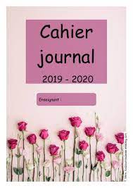 Cahier Journal Classe Page De Garde - Pin on coloriages