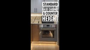 typical cabinet and countertop heights