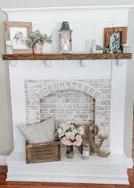 French Country Farmhouse Faux Fireplace