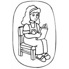 Inappropriate the list (including its title or description) facilitates illegal activity, or contains hate speech or ad hominem attacks on a fellow goodreads member or author. Girl Reading Book Coloring Page