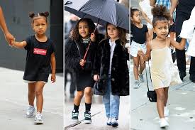 In the photo and videos, kim and kanye's daughter, north, looks super cute in a yellow sequin dress and coat. Kim Kardashian Kids North West Saint And The Rest Of Her And Kanye S Growing Brood London Evening Standard Evening Standard