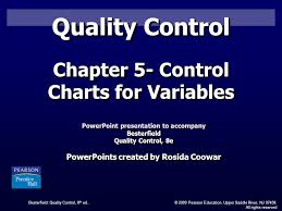 Quality Control Chapter 5 Control Charts For Variables