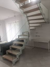 Floating stairs, also known as cantilever stairs or hanging stairs, are characterised by a design where there are no supports between treads, giving the illusion that the stair treads are floating. Stair Supply Producer Of Modern And Cantilever Stairs And Railings