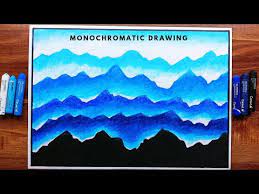 Monochromatic Landscape Painting