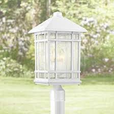 Outdoor post light fixtures have been used for decades to illuminate sidewalks and driveways so people can find their way at night. White Post Light Outdoor Lighting Lamps Plus