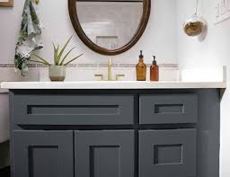 How To Paint Bathroom Vanity Cabinets