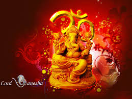 lord ganesha hindu hd wallpaper red and
