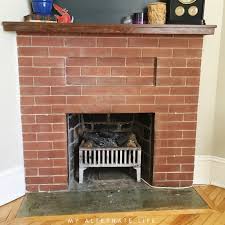 how to strip paint from brick fireplace