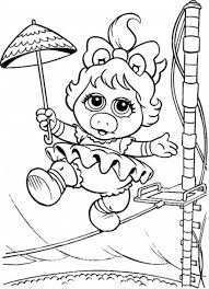 Pictures of circus baby coloring pages and many more. Muppet Babies Circus Walk Balancing On Rope Coloring Pages Bulk Color