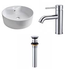 Bathroom Sink With Chrome Faucet