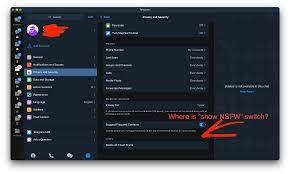 There is no show NSFW content switch in the settings on masOS Telegram  Desktop · Issue #16346 · telegramdesktoptdesktop · GitHub