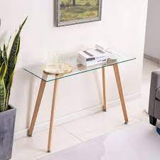 Modern Glass Console Table Dining Table