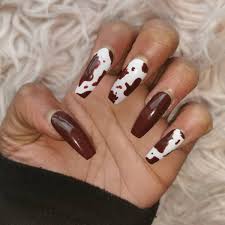 35 cute cow print nail designs you will