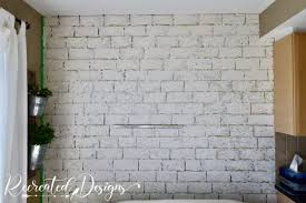 Beautiful Faux Brick Wall For Under 50