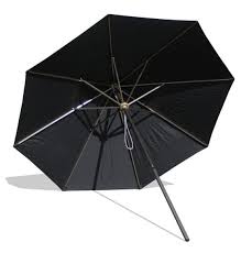 Security Podium Umbrellas Black