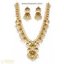 22k gold temple jewellery necklace sets