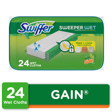 swiffer sweeper wet mopping cloths