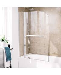Athens 1000mm Curved Glass Bath Screen