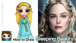 how to draw sleeping beauty princess