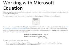 Microsoft Equation Microsoft Word 365