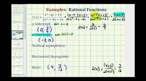 Not all rational functions have horizontal asymptotes. Horizontal Asymptotes And Intercepts College Algebra
