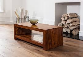 handcrafted solid wood coffee table