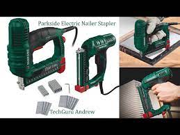 parkside electric nailer stapler pet 25