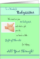 Thank You Cards for Babysitter from Greeting Card Universe via Relatably.com