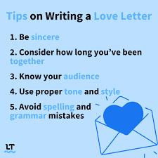 how to write a love letter tips