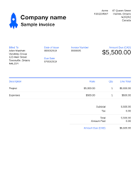 Free Sample Invoice Template Customize And Send In 90 Seconds