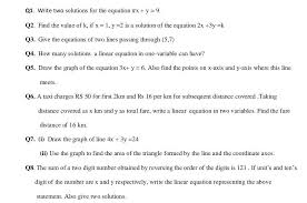 Maths Chapter 4 Linear Brainly