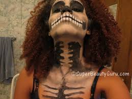 skeleton makeup tutorial halloween