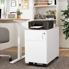 mobile metal file cabinet with 2 drawer