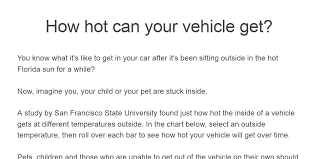 Car Heat Dangers By Spectrum News Infogram