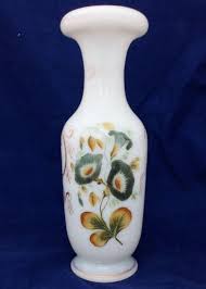 Victorian Opaque Milk Glass Vase Hand