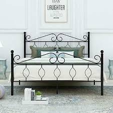 dumee queen size metal canopy bed frame