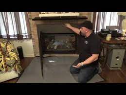 removing the gas fireplace glass