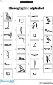 Hieroglyphics Chart Printable Hieroglyphics Chart