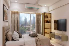 modern guest room design with beige