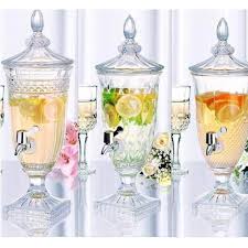 glass drinks dispenser with tap at rs