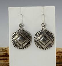 jesse robbins coin silver earrings