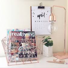 ultra trendy rose gold decor