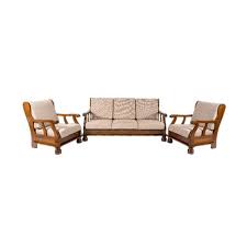 modern 5 seater wooden sofa set for home