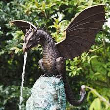 New Style Garden Dragon Statue Fountain