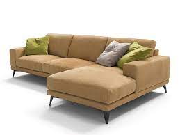 Chaise Longue Sectional Leather Sofa